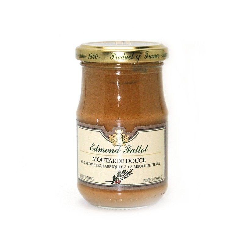 Moutarde brune douce aux aromates - 210g