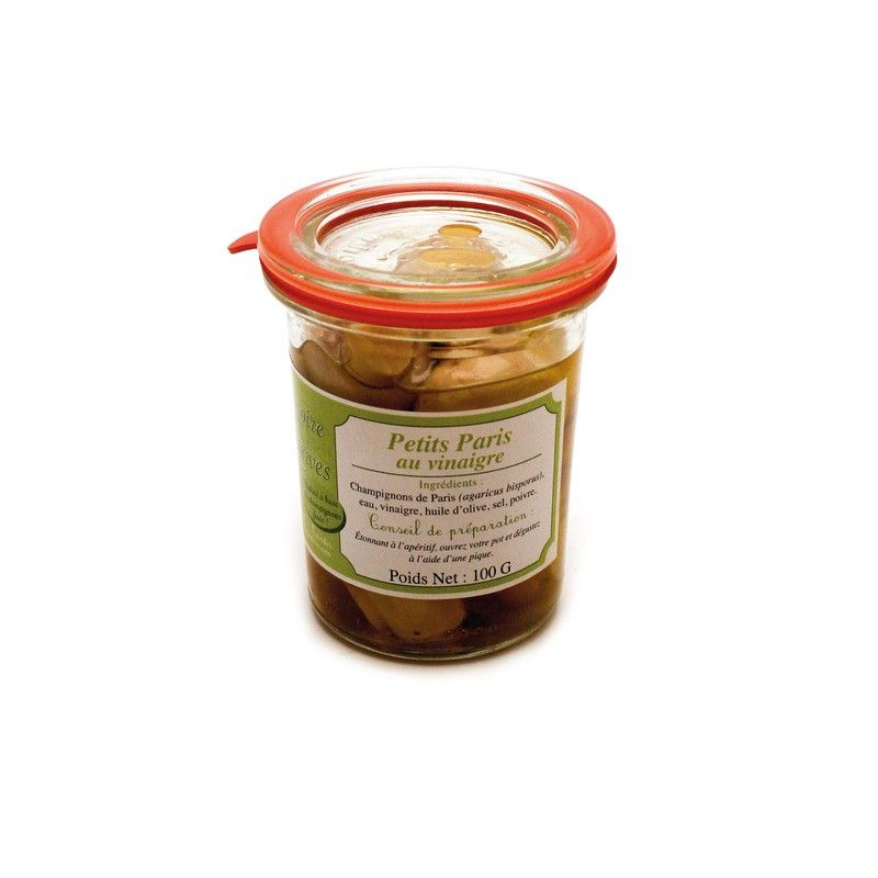 Petits champignons de Paris au vinaigre - 100g