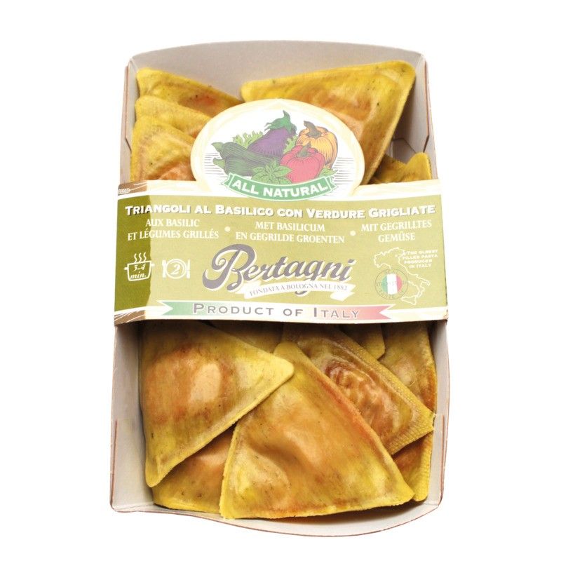 Triangolini au basilic et légumes grillés - 250g