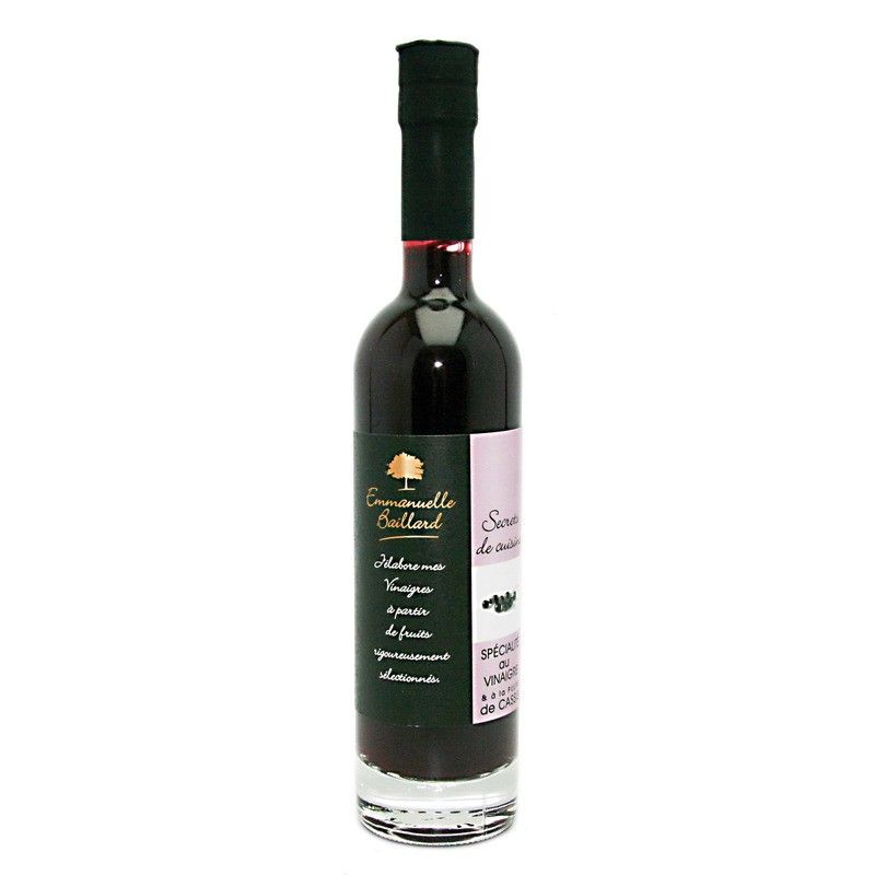 Vinaigre à la pulpe de cassis noir de Bourgogne - 20cl
