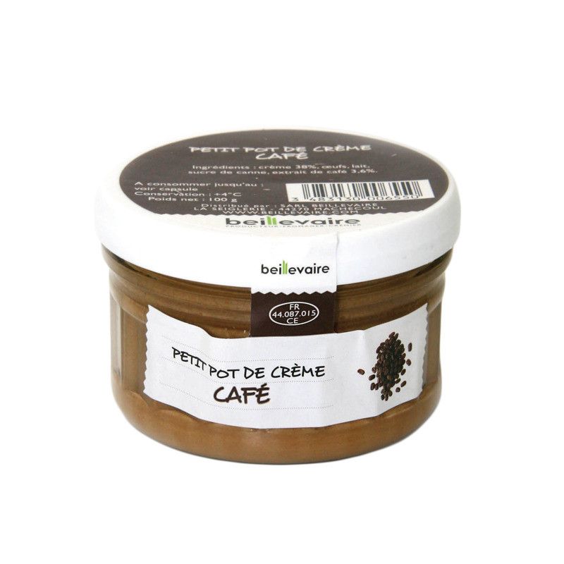 Petit pot de crème au café - 100g