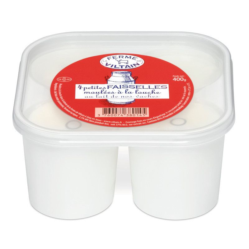 Faisselle au lait de vache 4x100g