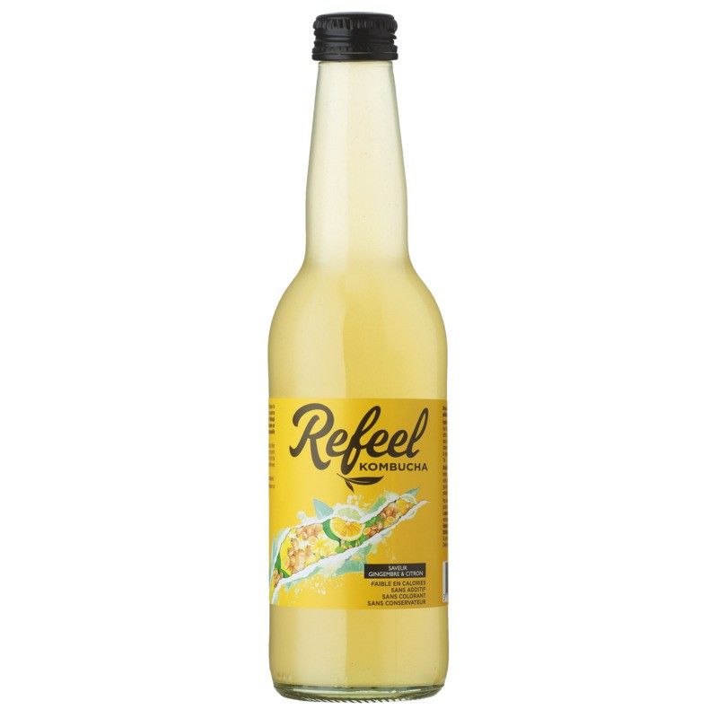 Kombucha gingembre et citron - 33cl