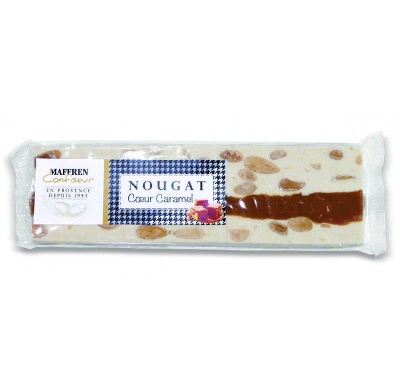 Barre de Nougat cœur caramel tendre - 100g