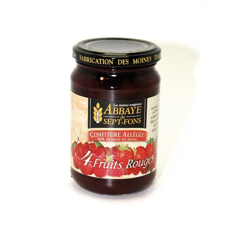 Confiture aux 4 fruits rouges allégée - 350g