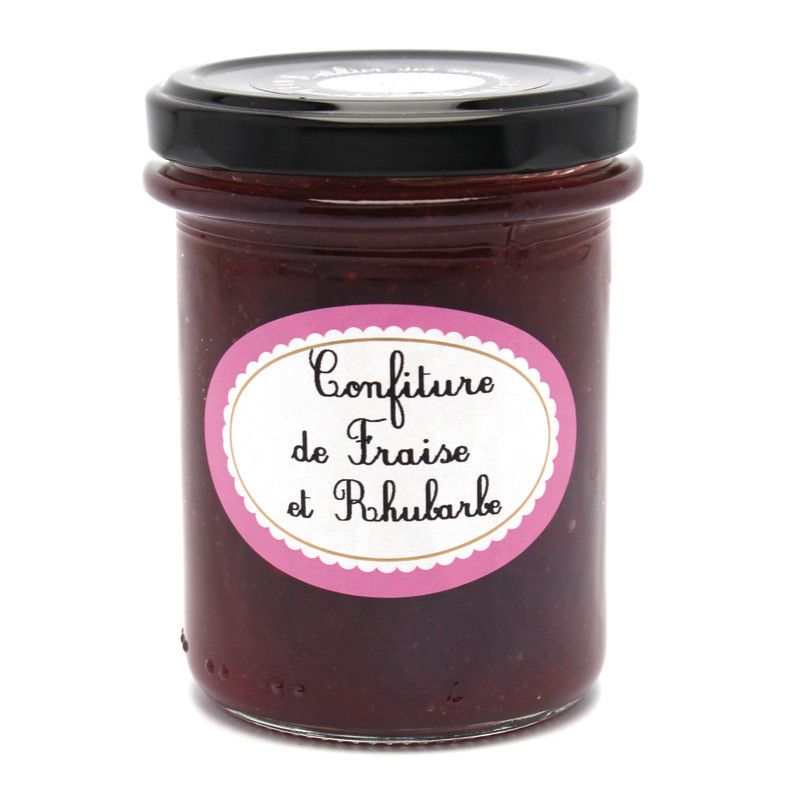 Confiture de fraise et rhubarbe - 220g