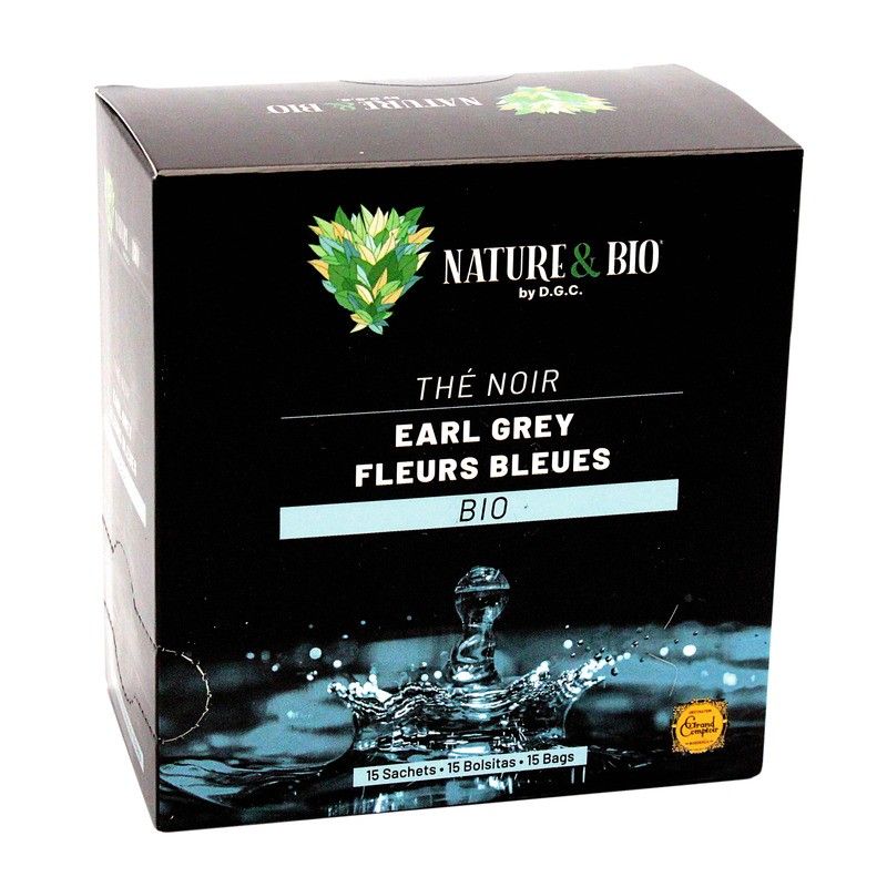 Thé noir Earl Grey arôme naturel de bergamote BIO x15 sachets