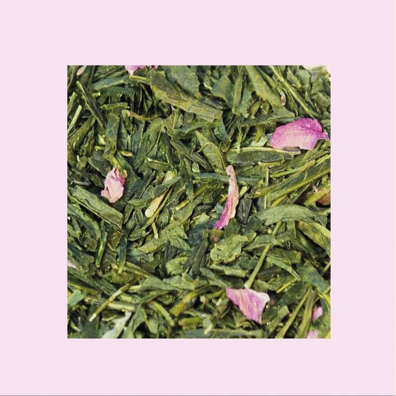 Thé Rose Nanah (sencha, gunpowder, rose, menthe) - 100g