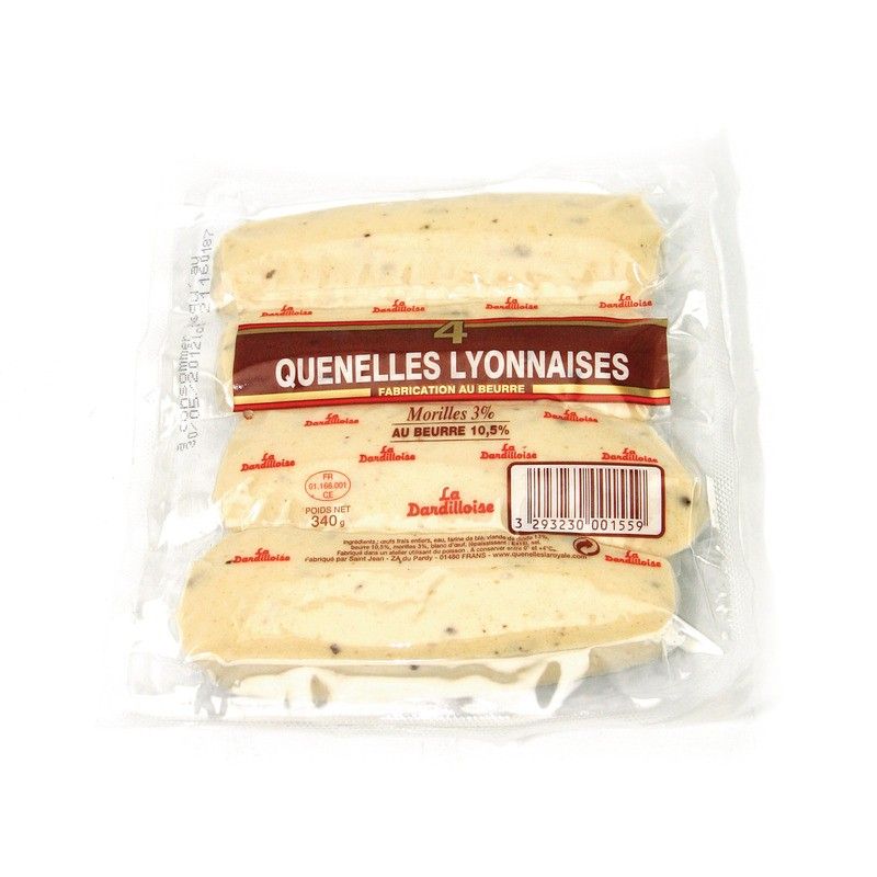 Quenelle lyonnaise pur beurre volaille et morilles x4 - 340g