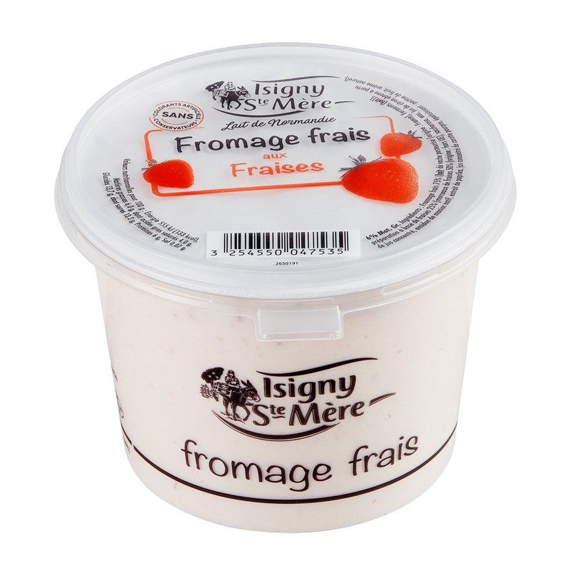 Fromage blanc aux fraises - 500g