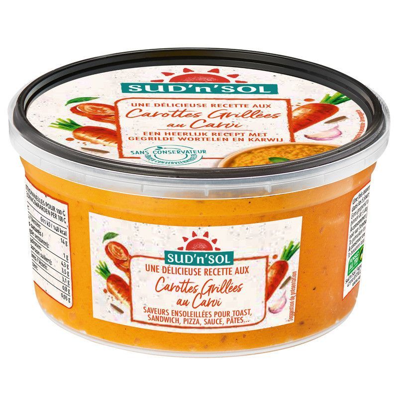 Tartinable de carotte au carvi - 500g