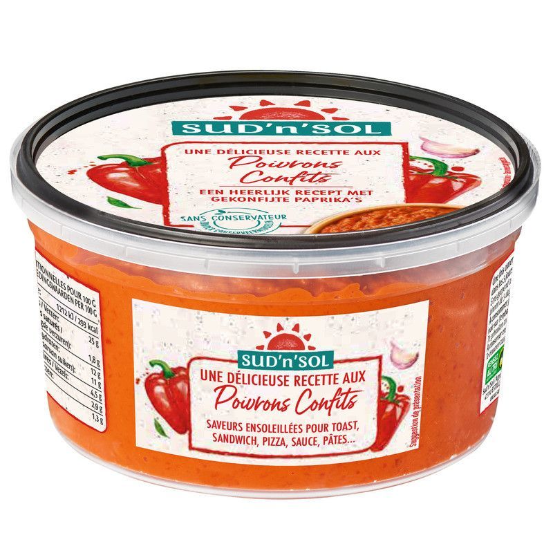 Tartinable de poivron rouge confit - 500g