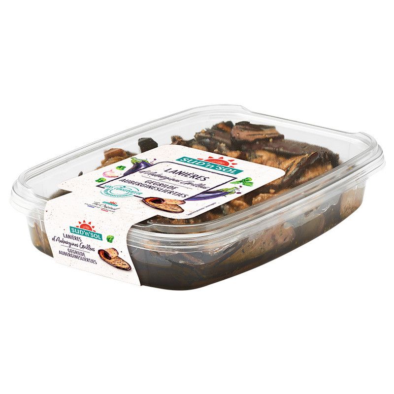 Aubergines grillées marinées en lanières - 1kg