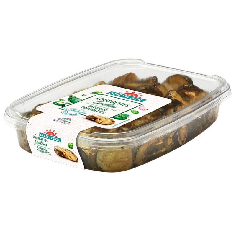 Courgettes grillées marinées en rondelles - 1kg