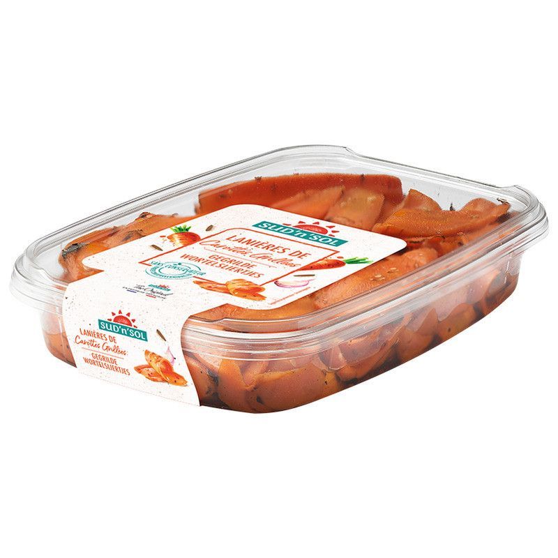 Carottes grillées marinées en lanières - 1kg