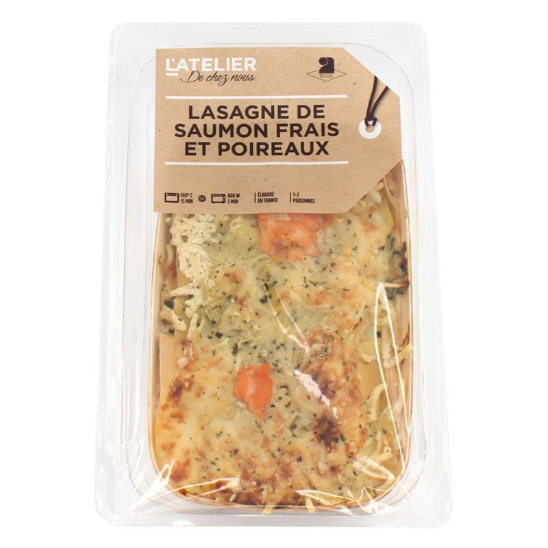 Lasagne de saumon frais et poireaux - 450g