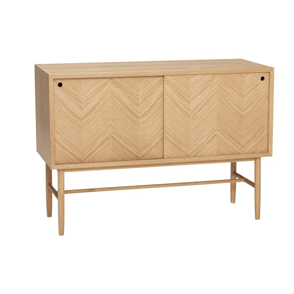 Commode Herringbone portes coulissantes - Hübsch