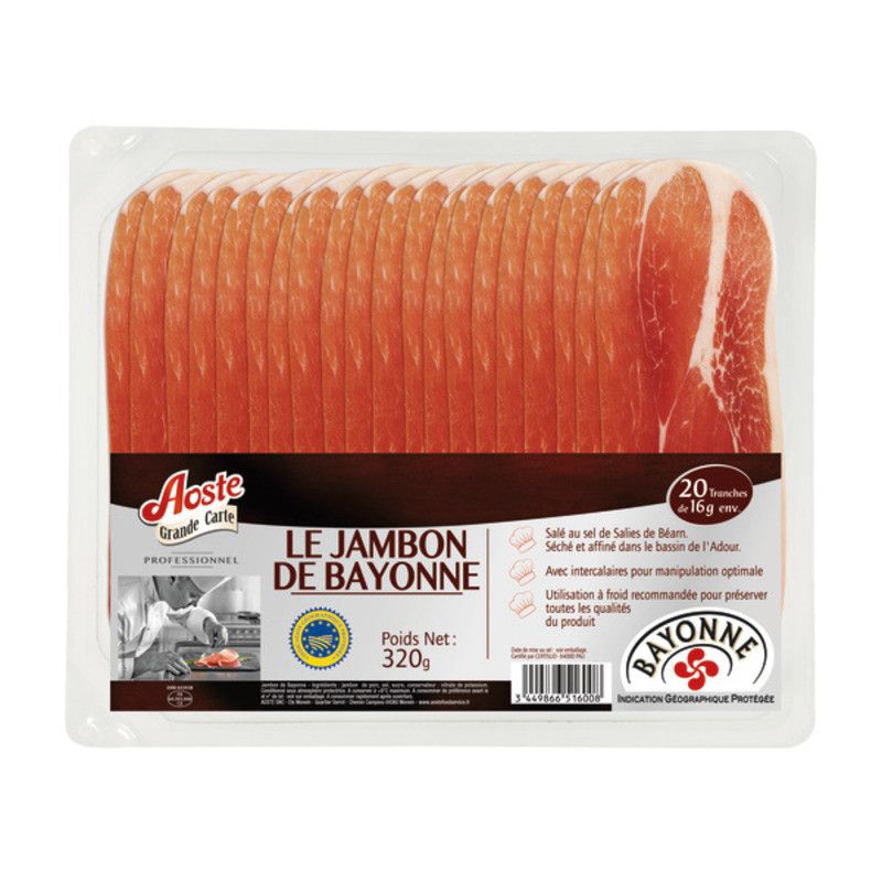 Jambon sec de Bayonne IGP 20x16g - 320g