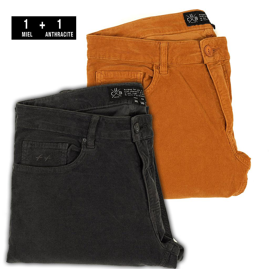 PACK 2 jeans L38 velours | prix réduit