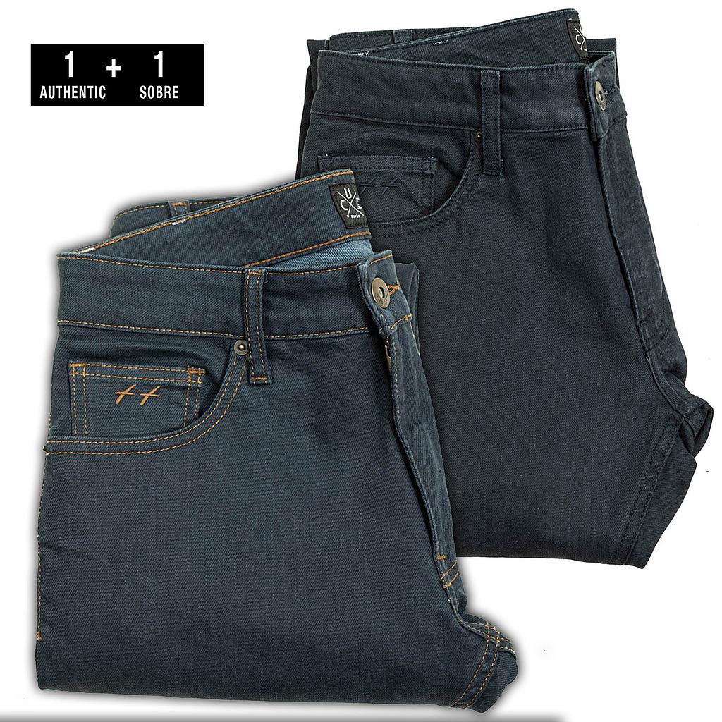 Pack 2 jeans L38 denim foncé | prix réduit