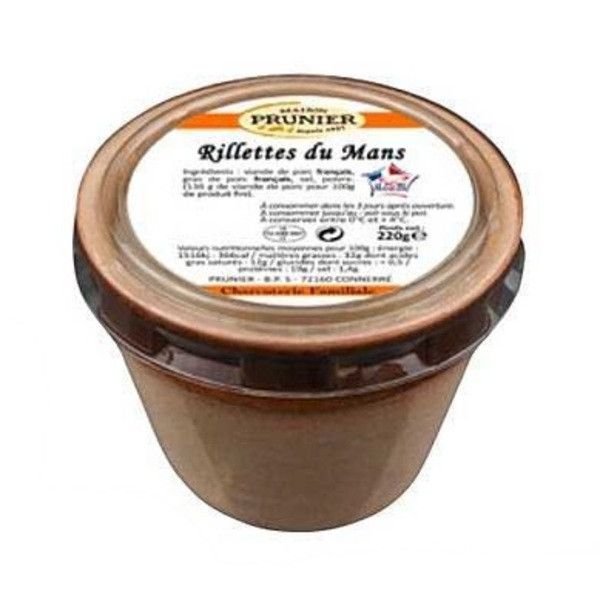 Rillettes du Mans porc français - 220g