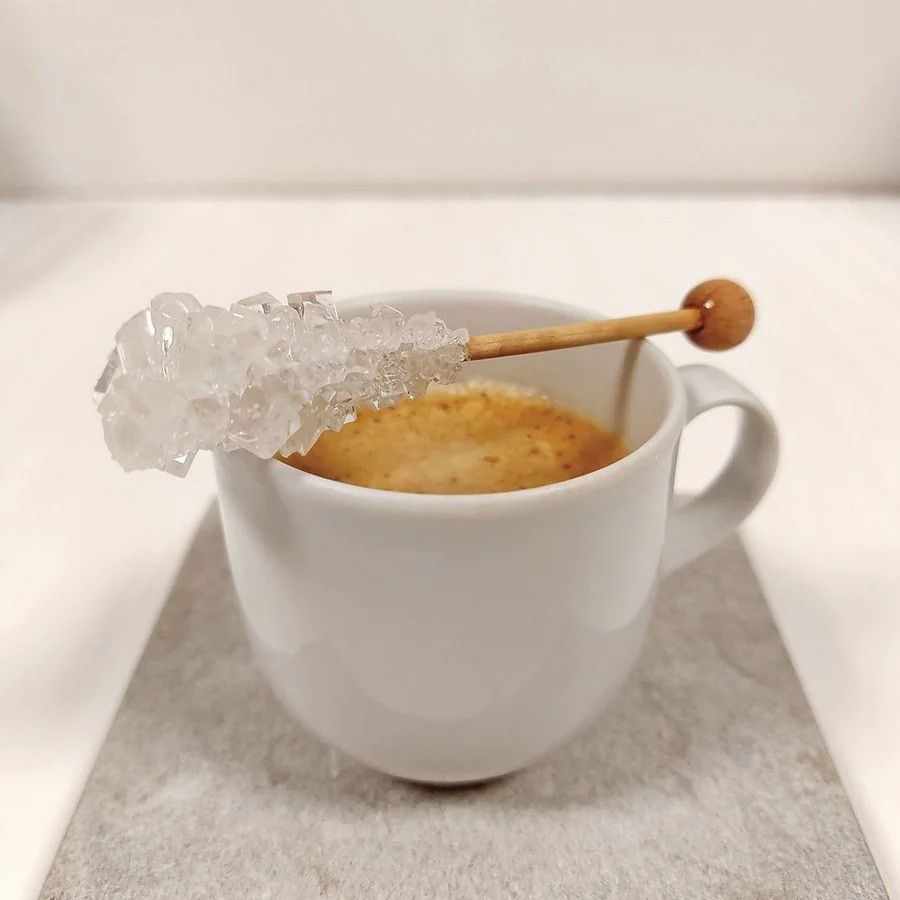 Mini bâtonnets de sucre candy blanc - 100 pièces