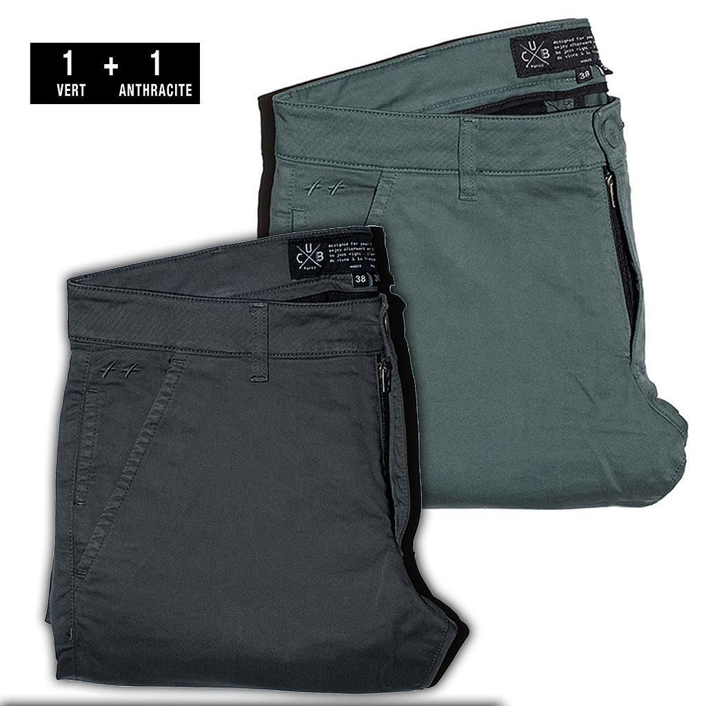 pack 2 chino L32 | prix réduit