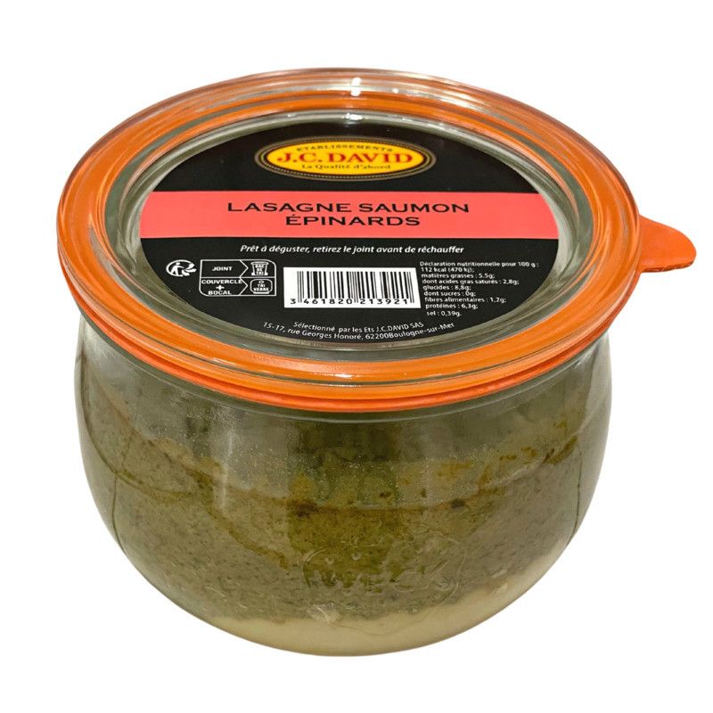 Lasagne de saumon et épinards - 370g