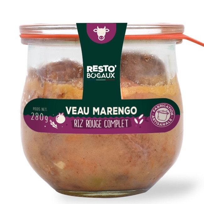 Veau marengo et son riz rouge - 280g
