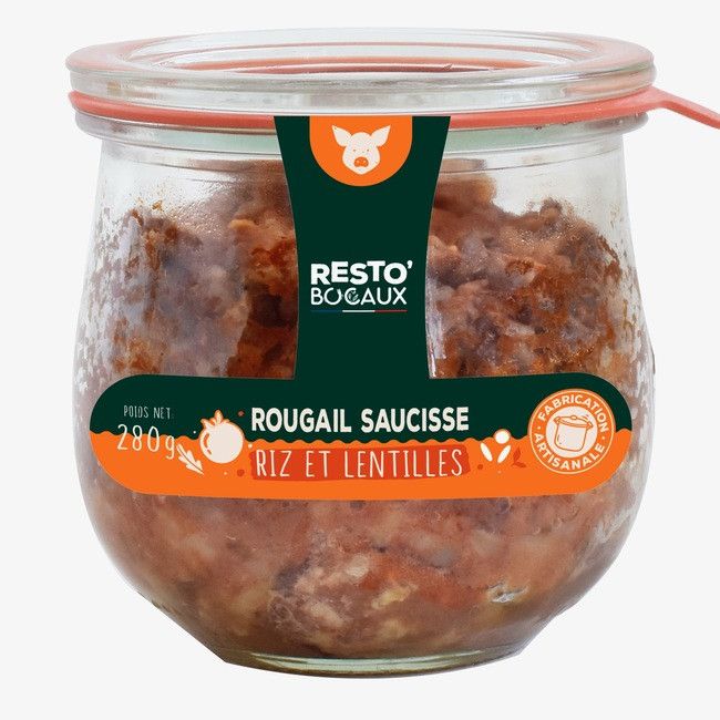 Rougail saucisse riz et lentilles - 280g