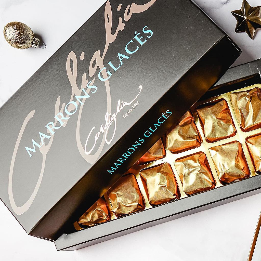 Marrons glacés entiers enveloppés x18 ±380g