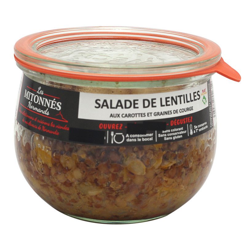 Salade de lentilles carottes et graines de courge - 350g