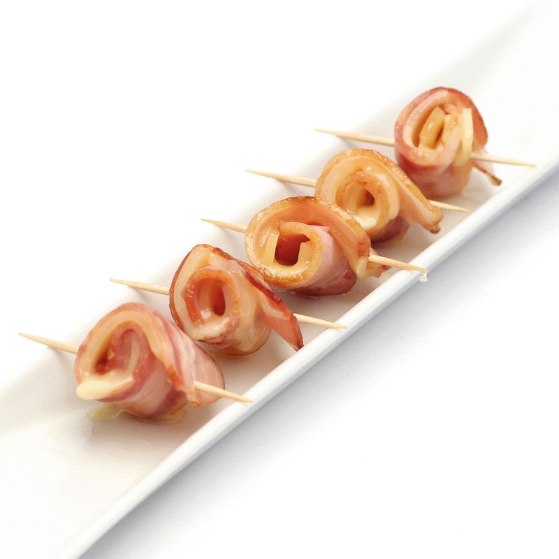 Roulés cocktail bacon‑fromage x48 ±640g