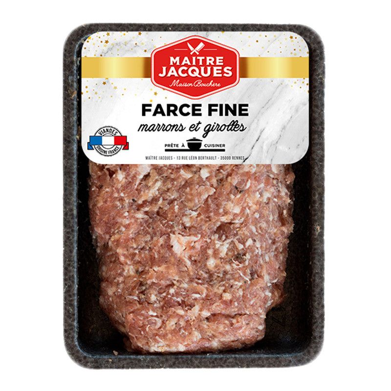 Farce fine marrons et girolles - 400g