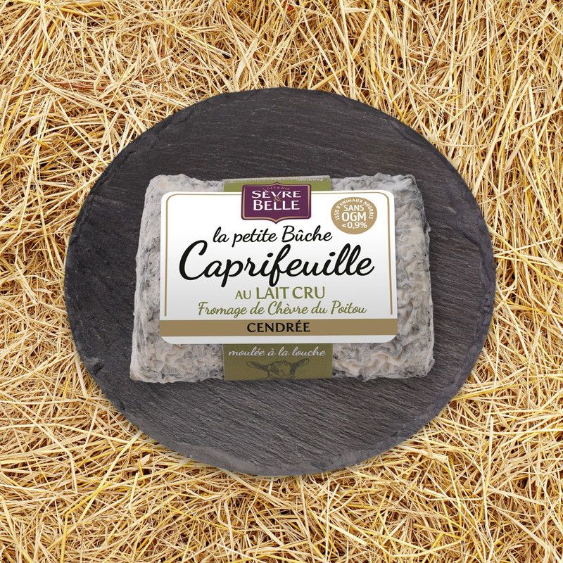 Caprifeuille cendré | Bûche de chèvre au lait cru - 150g