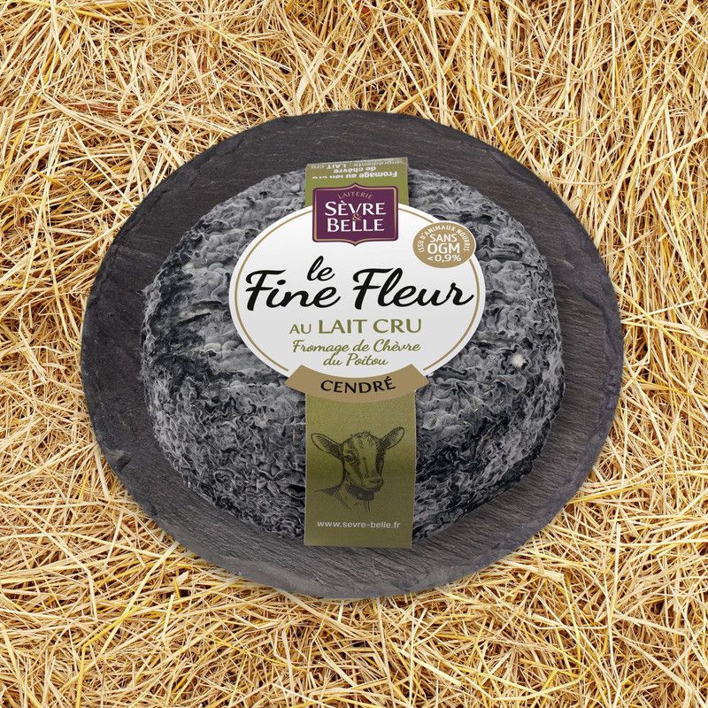 Le Fine Fleur cendré | Fromage de chèvre cendré au lait cru - 150g