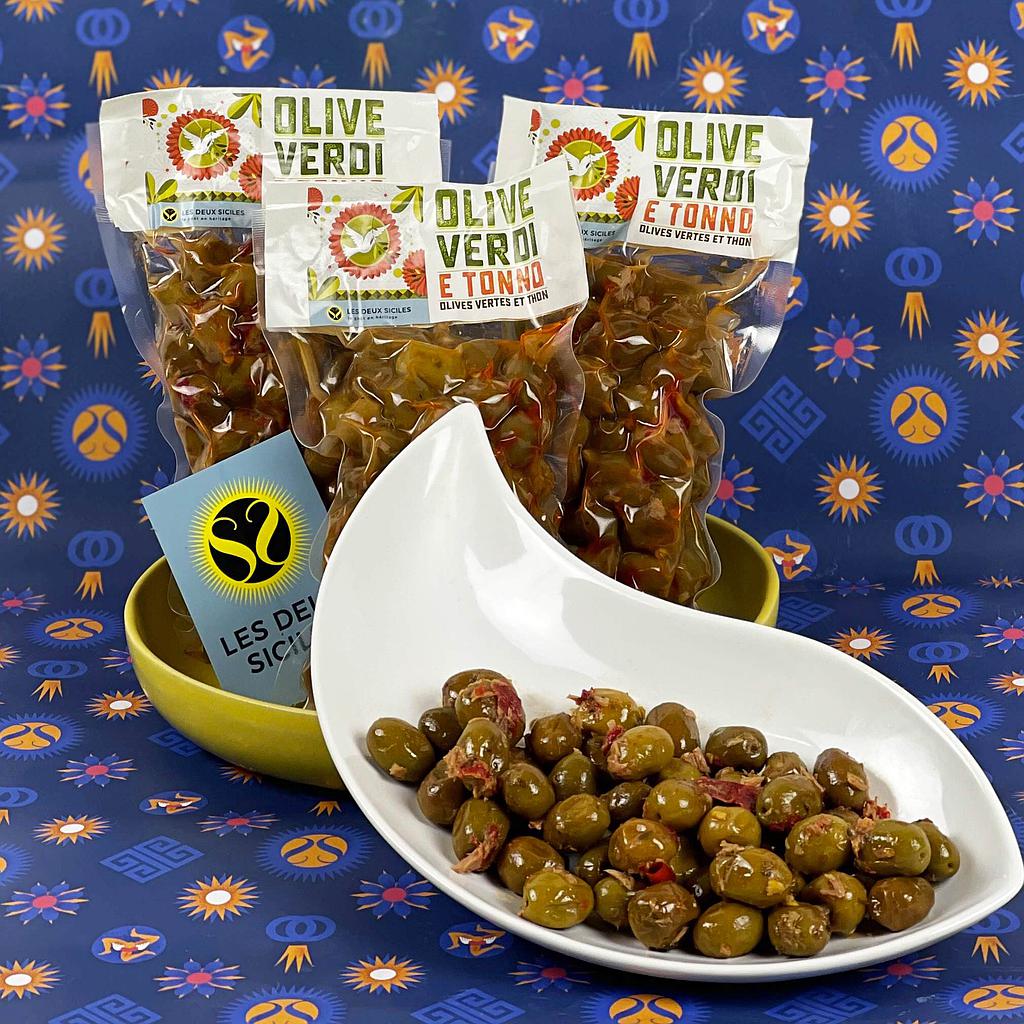Olives vertes au thon