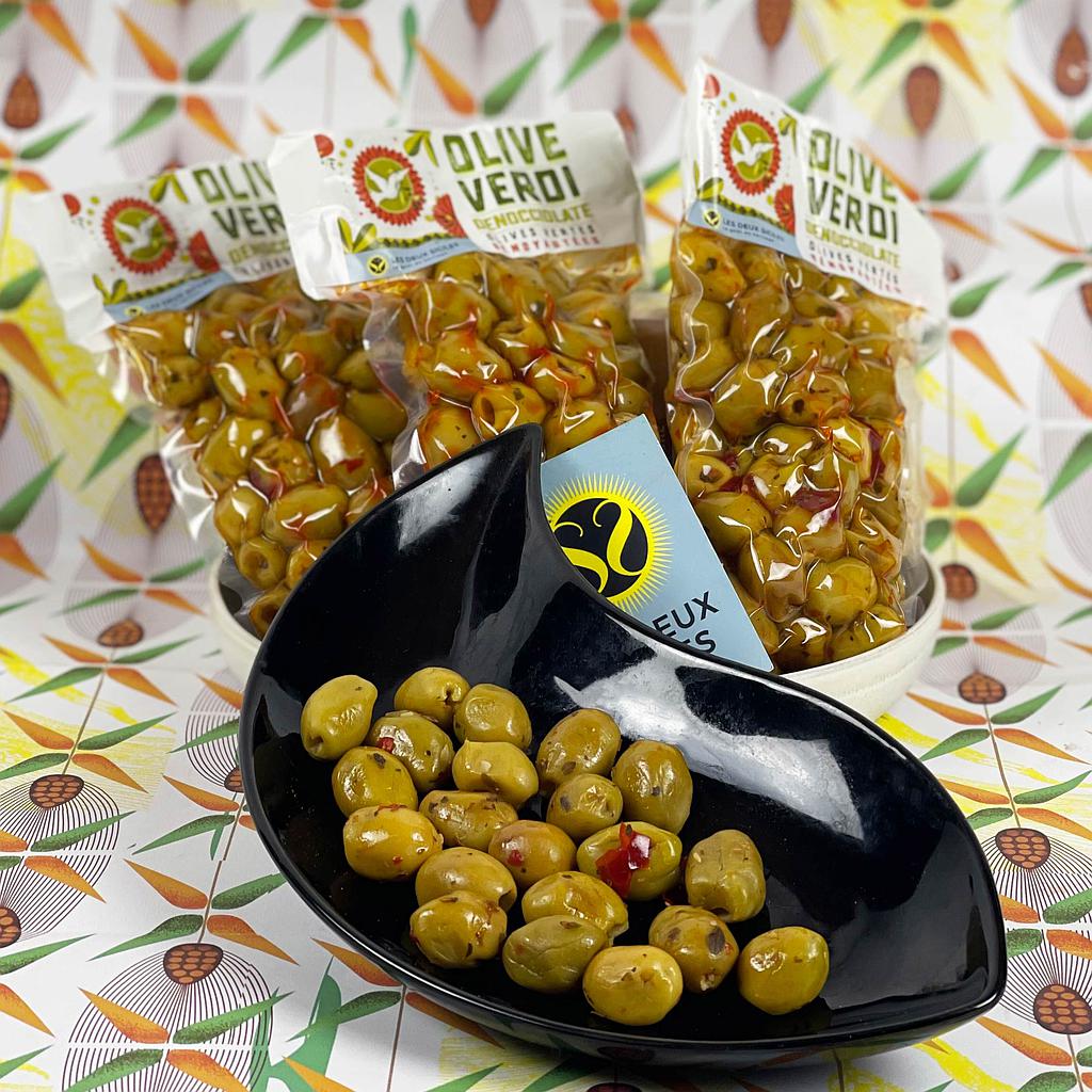 Olives vertes dénoyautées