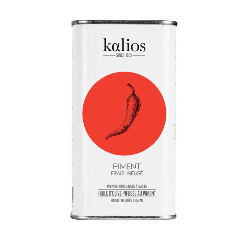 Huile d'olive infusée au piment frais - 250ml