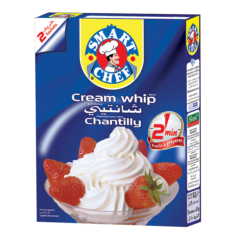 Préparation crème chantilly 2 x 36 gr (Smart Chef)
