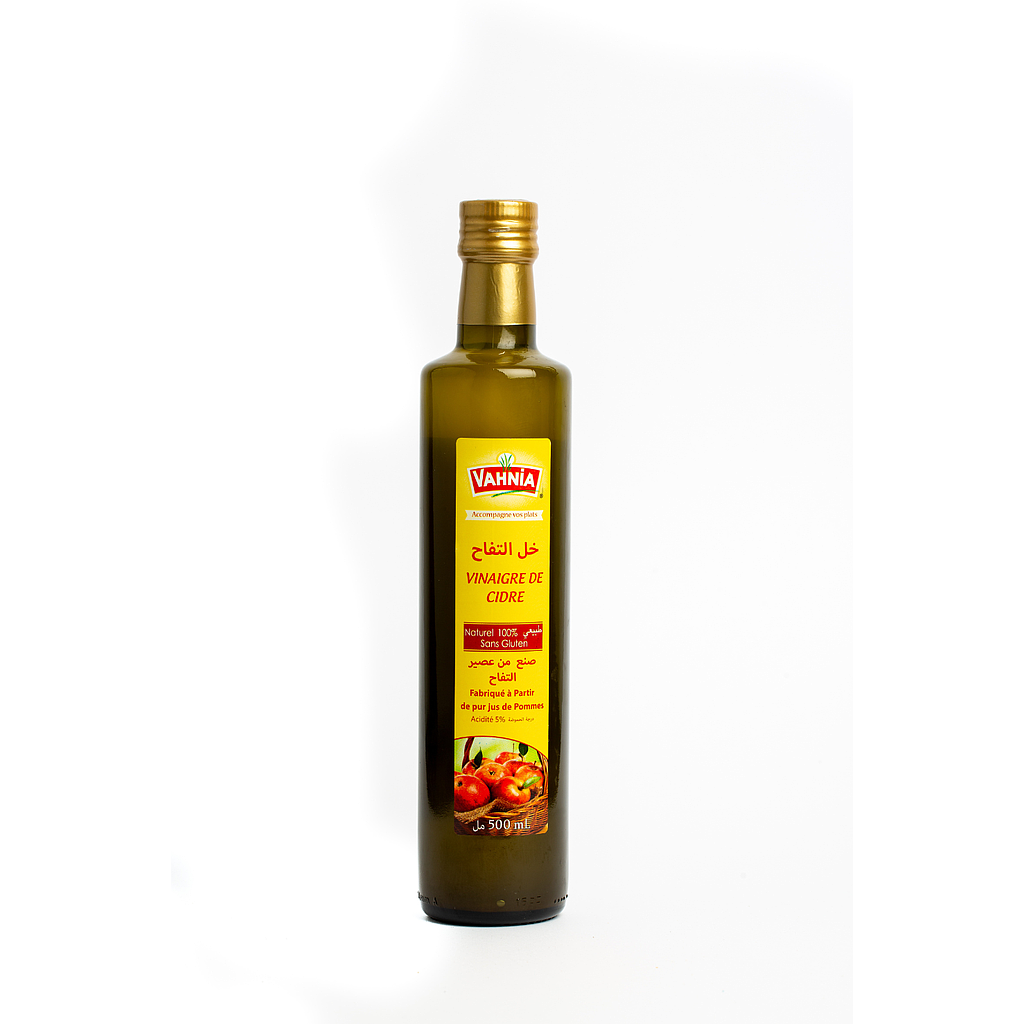 Vinaigre de cidre 500 ml 100% naturel (Vahnia)