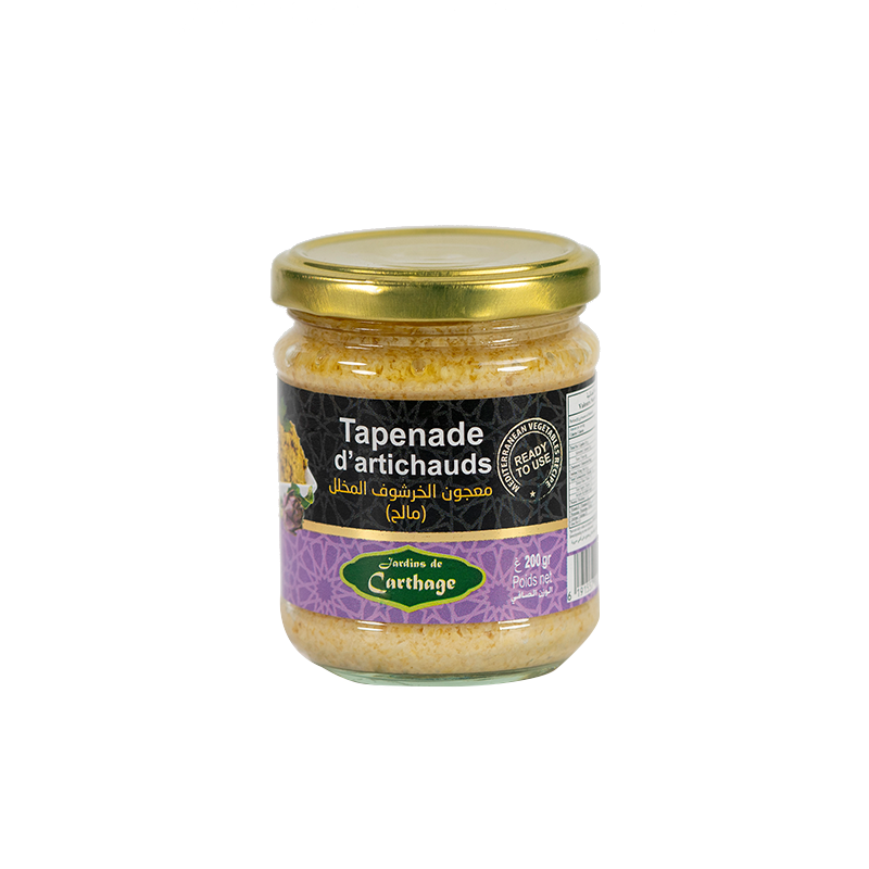 Tapenade d'artichauts 200 gr  (Jardins de Carthage)