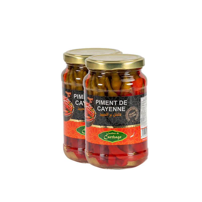 Piment de Cayenne 2 x 350  gr (Jardins de Carthage)