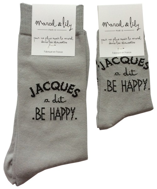 Chaussettes "Jacques a dit be happy"