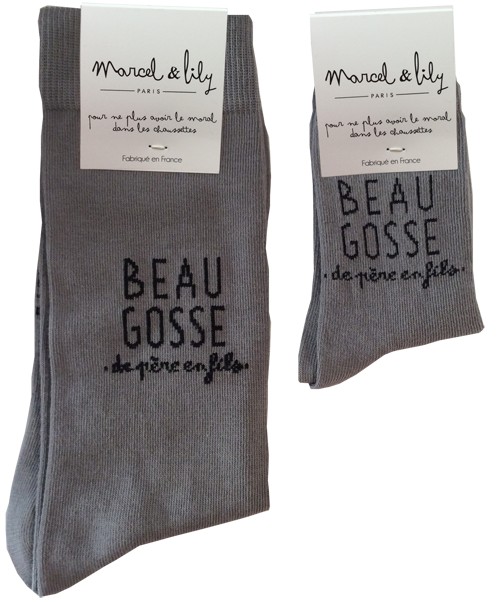 Chaussettes "Beau Gosse de père en fils"