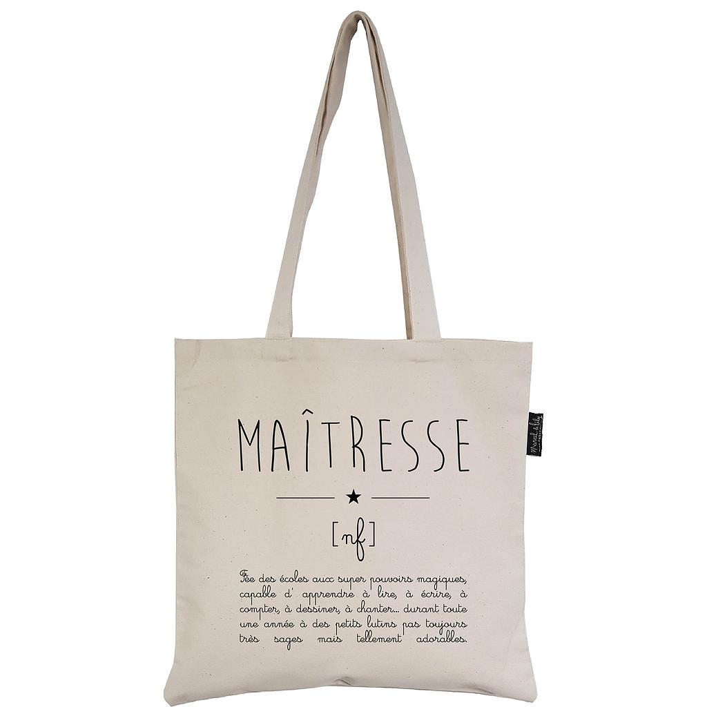 Tote-Bag écru " Maîtresse Définition"