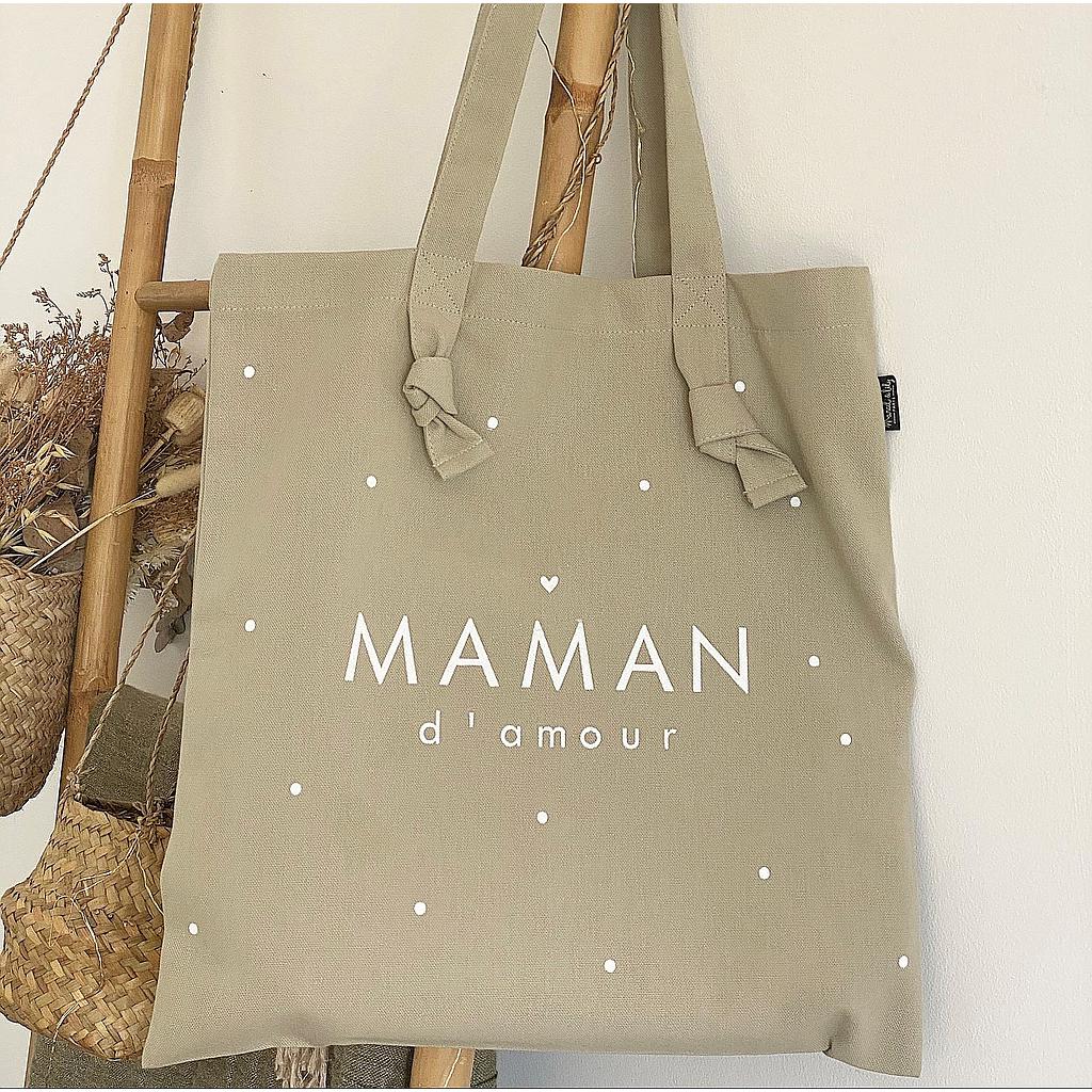 Tote-Bag à noeuds "Maman d'amour"