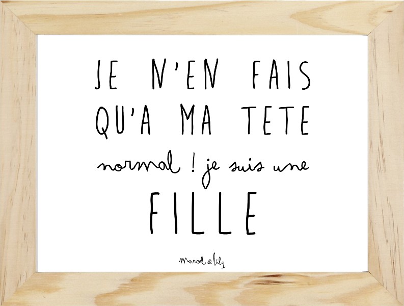 Affiche "Je n'en fais qu'à ma tête..."