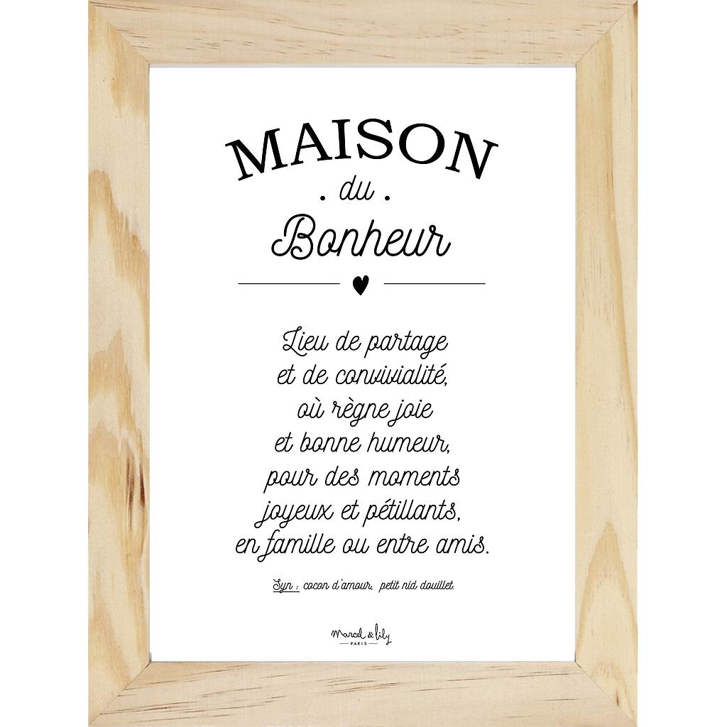 Affiche " Maison du Bonheur"