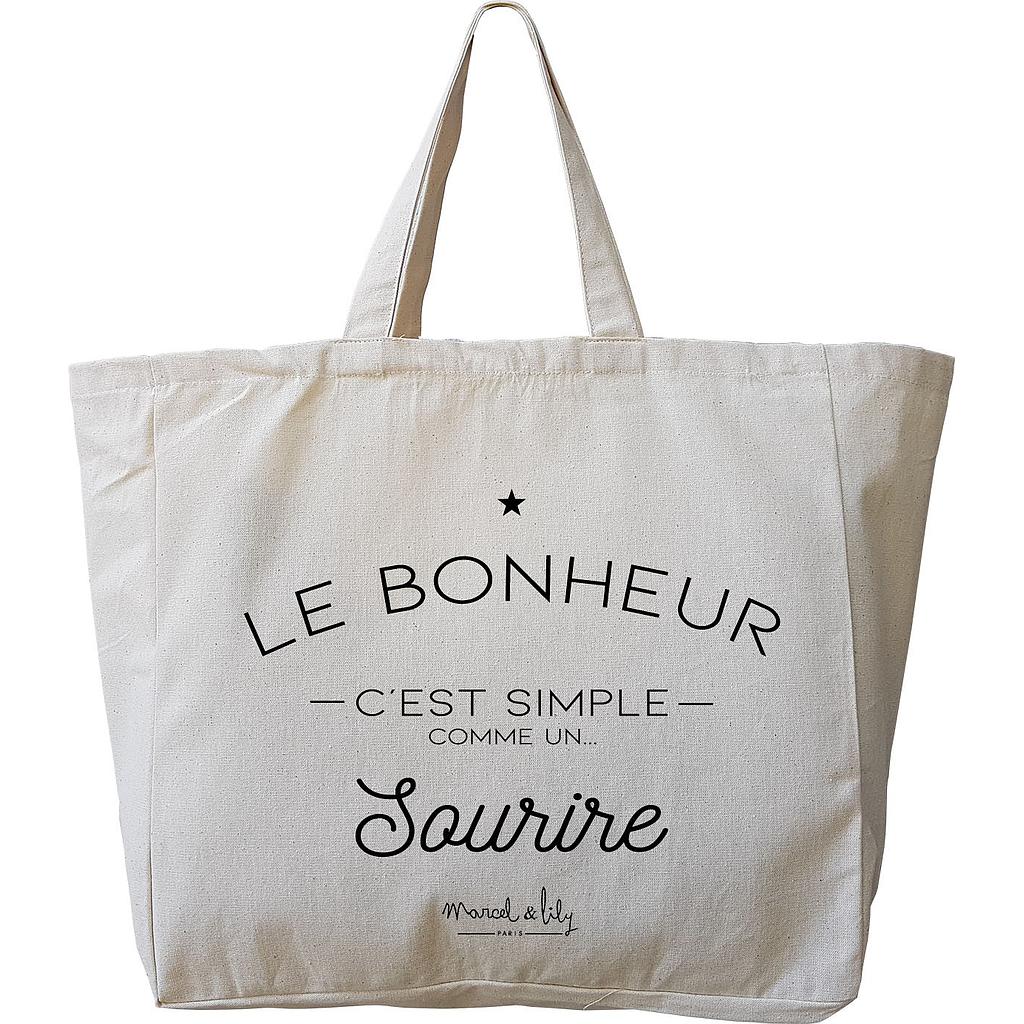 It Bag "Le bonheur , c'est simple comme un sourire"